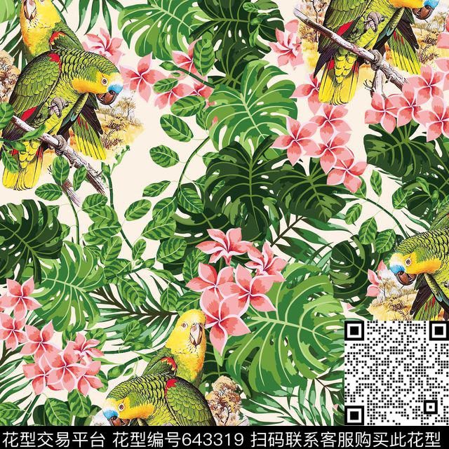 骷髅十字架抽象蛇皮肌理数码印花华亿平台下载（图片编号: 643319） - 瓦栏（Walan）