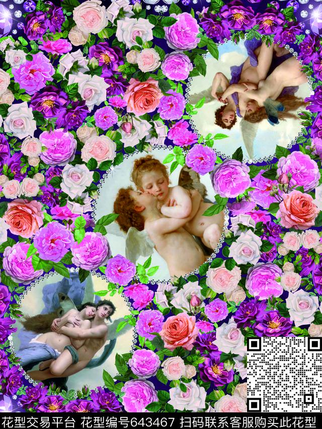 2017romanticflowers数码印花华亿平台下载（图片编号: 643467） - 瓦栏（Walan）