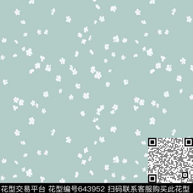 小碎花花朵花卉传统印花华亿平台下载（图片编号: 643952） - 瓦栏（Walan）