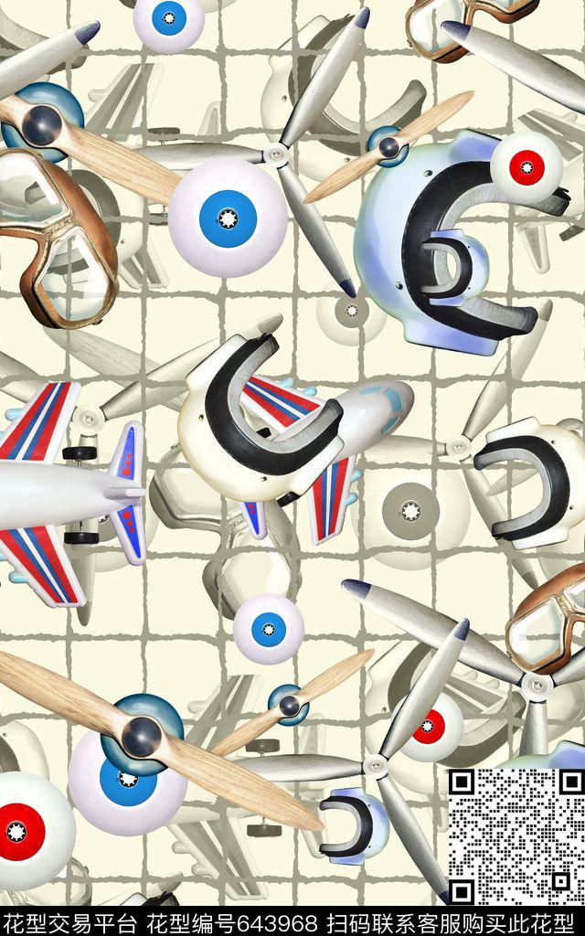 格子底纹网格飞机数码印花华亿平台下载（图片编号: 643968） - 瓦栏（Walan）