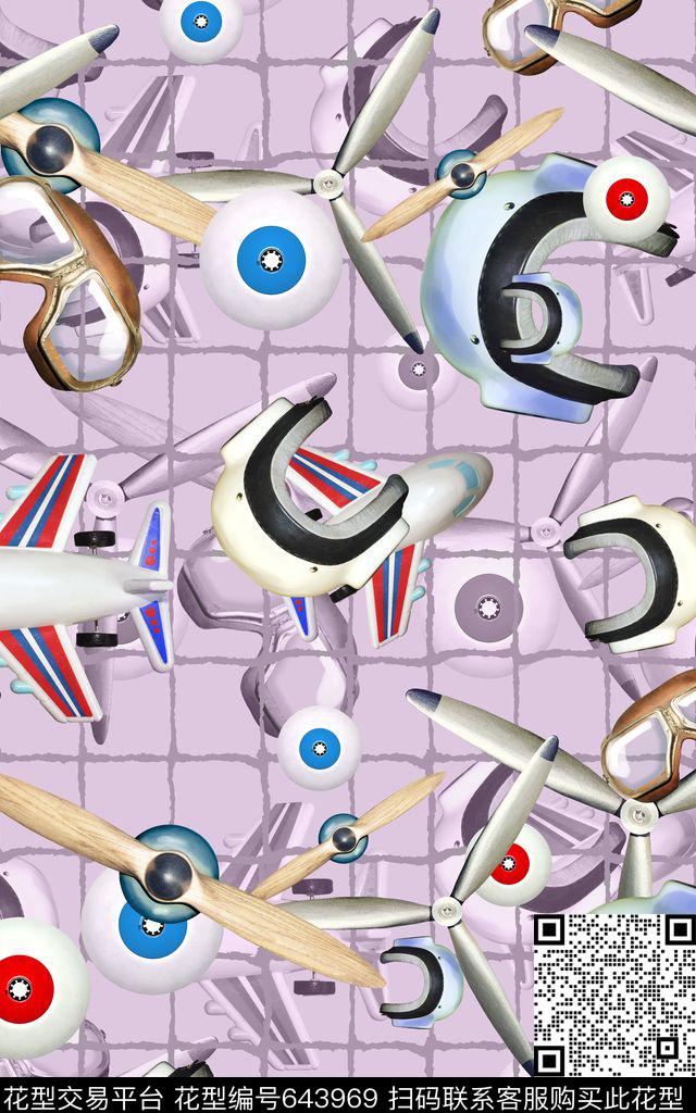 格子底纹网格飞机数码印花华亿平台下载（图片编号: 643969） - 瓦栏（Walan）