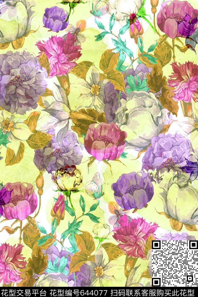 零点--泳装零点--女装数码数码印花华亿平台下载（图片编号: 644077） - 瓦栏（Walan）