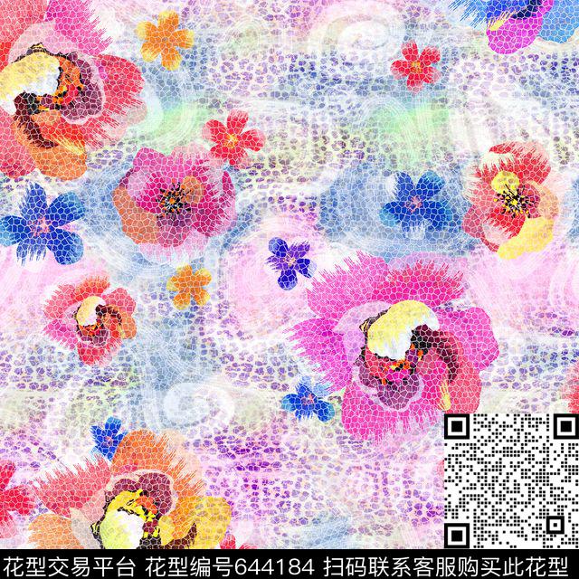 几何表现数码印花华亿平台下载（图片编号: 644184） - 瓦栏（Walan）