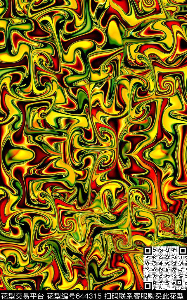 纹理分形肌理数码印花华亿平台下载（图片编号: 644315） - 瓦栏（Walan）