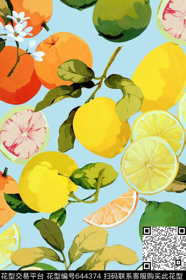 热带风泳装水果传统印花华亿平台下载（图片编号: 644374） - 瓦栏（Walan）