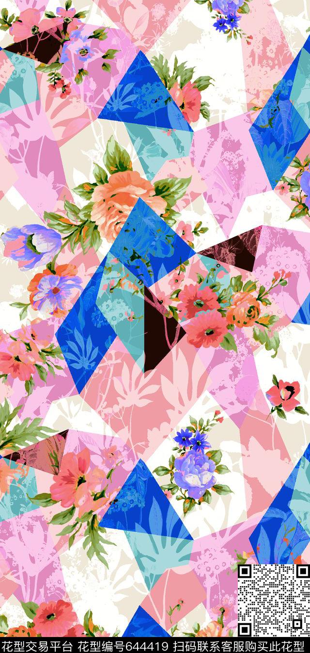 南美笔触民族风数码印花华亿平台下载（图片编号: 644419） - 瓦栏（Walan）