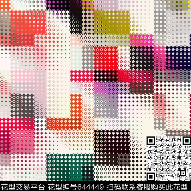 民族几何圆形传统印花华亿平台下载（图片编号: 644449） - 瓦栏（Walan）