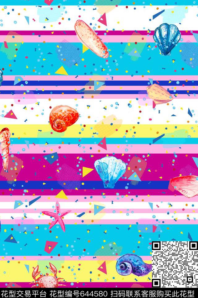 色块圆点三角形传统印花华亿平台下载（图片编号: 644580） - 瓦栏（Walan）