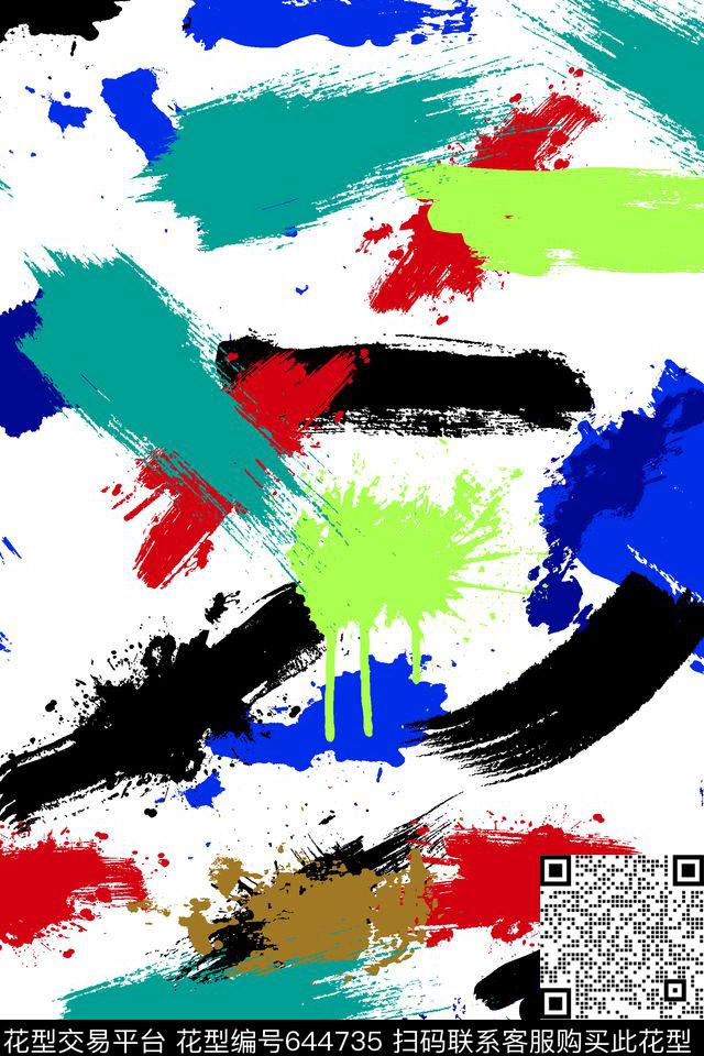 艺术涂鸦最新迷彩传统印花华亿平台下载（图片编号: 644735） - 瓦栏（Walan）