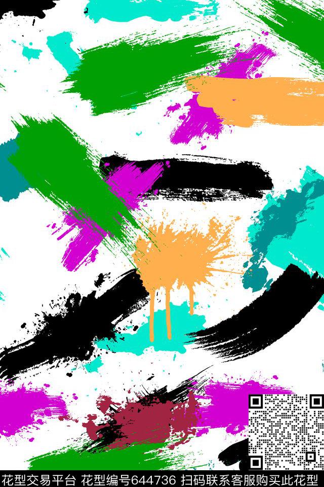 艺术涂鸦最新迷彩传统印花华亿平台下载（图片编号: 644736） - 瓦栏（Walan）