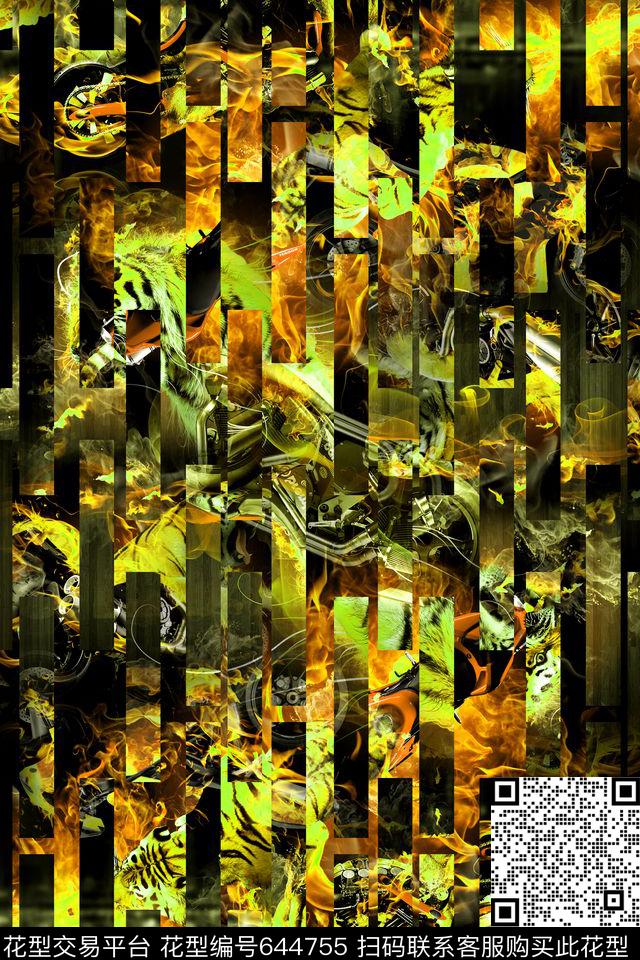 条子竖条细条纹数码印花华亿平台下载（图片编号: 644755） - 瓦栏（Walan）