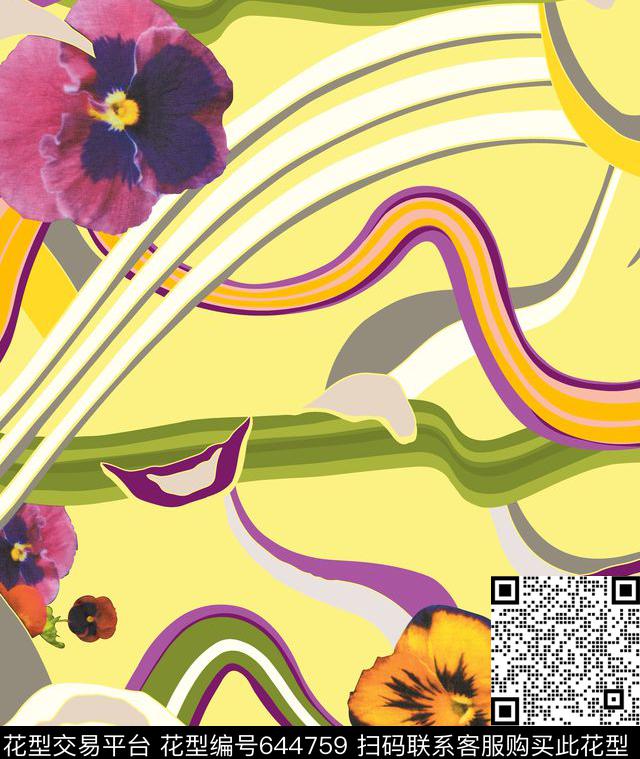 17欧美春夏欧美数码印花华亿平台下载（图片编号: 644759） - 瓦栏（Walan）