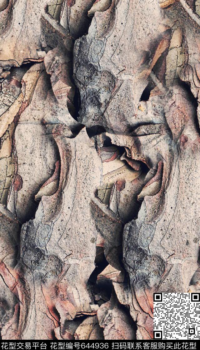抽象、纹理、树皮数码印花华亿平台下载（图片编号: 644936） - 瓦栏（Walan）
