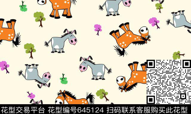 卡通童装小化传统印花华亿平台下载（图片编号: 645124） - 瓦栏（Walan）