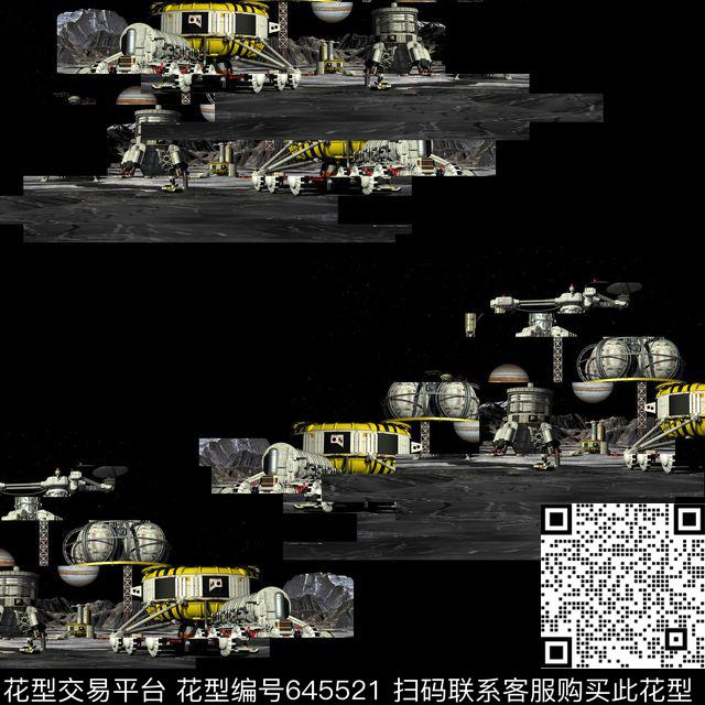 男装华亿平台文艺太空数码印花华亿平台下载（图片编号: 645521） - 瓦栏（Walan）