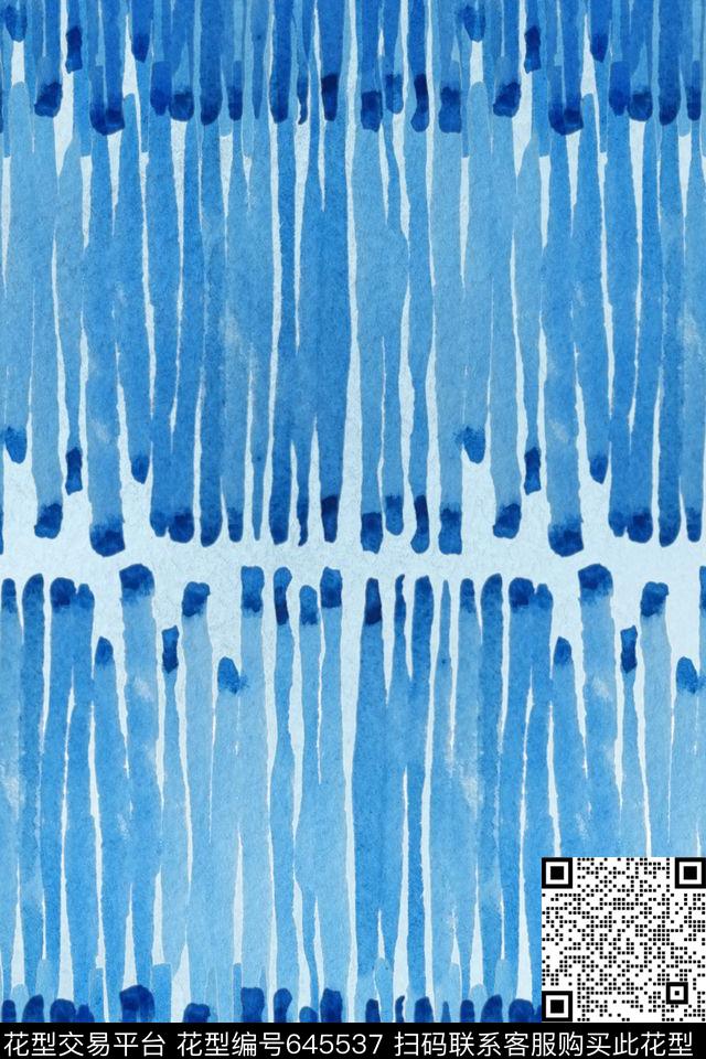 笔触肌理水彩色彩渐变数码印花华亿平台下载（图片编号: 645537） - 瓦栏（Walan）