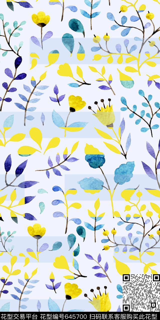 花卉水彩枝条几何条纹
小清新传统印花华亿平台下载（图片编号: 645700） - 瓦栏（Walan）