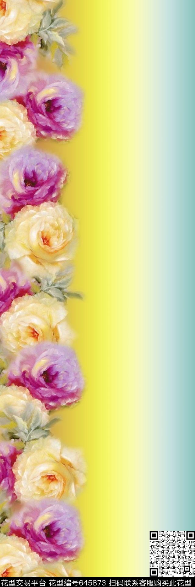 定位丝巾华亿平台时尚梦幻数码印花华亿平台下载（图片编号: 645873） - 瓦栏（Walan）