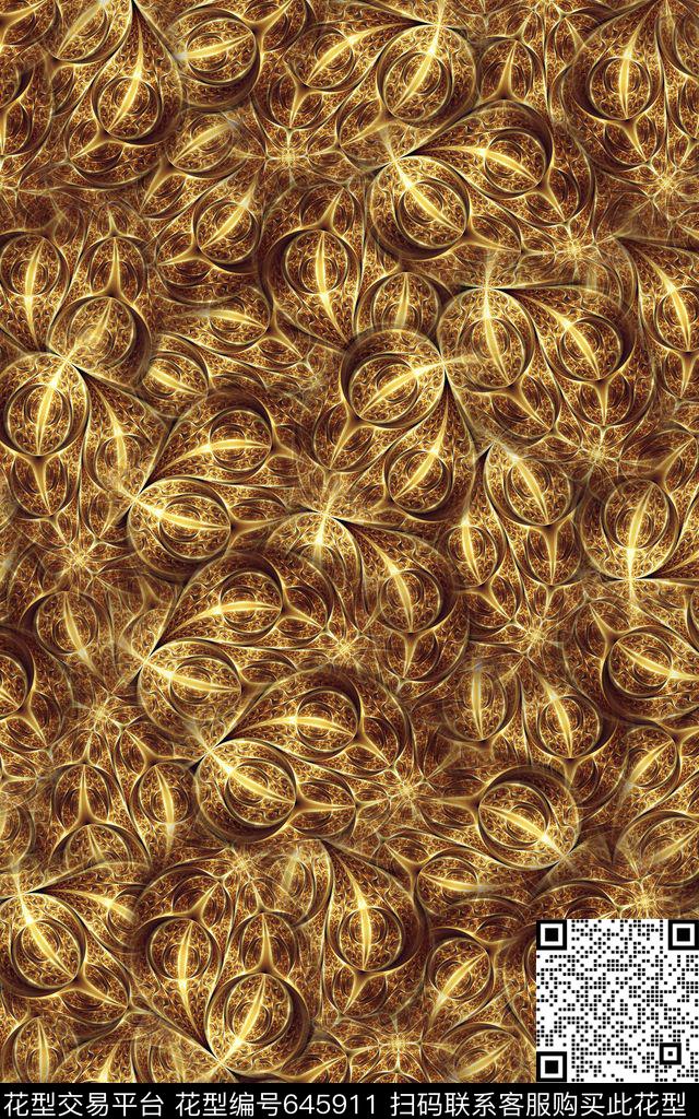 分形纹理肌理数码印花华亿平台下载（图片编号: 645911） - 瓦栏（Walan）