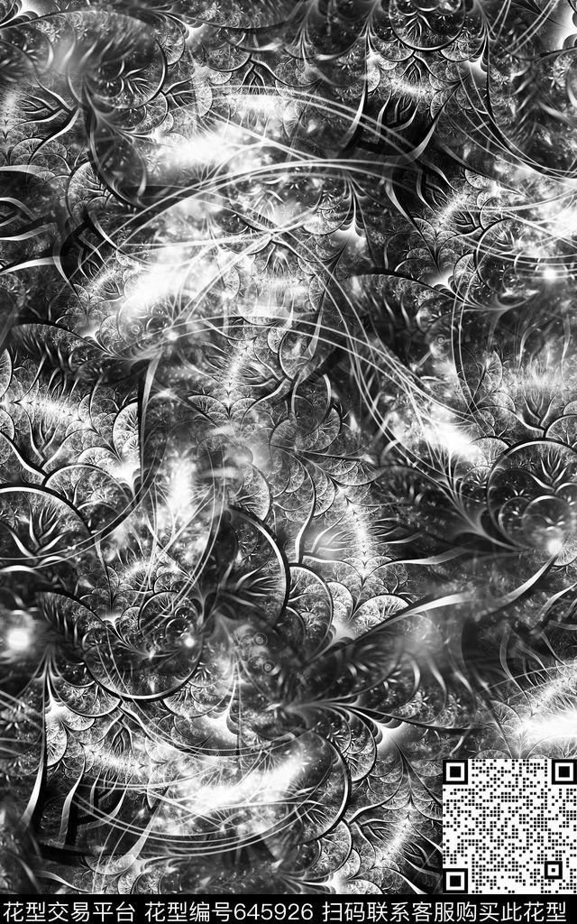 分形纹理肌理数码印花华亿平台下载（图片编号: 645926） - 瓦栏（Walan）