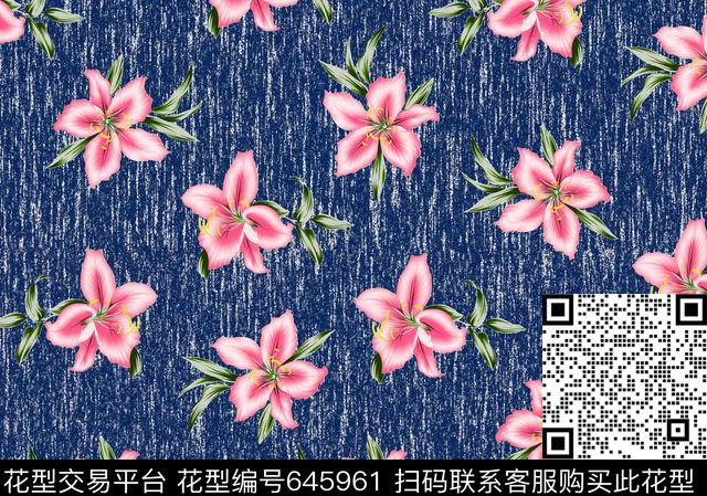花卉潮流时尚底纹传统印花华亿平台下载（图片编号: 645961） - 瓦栏（Walan）