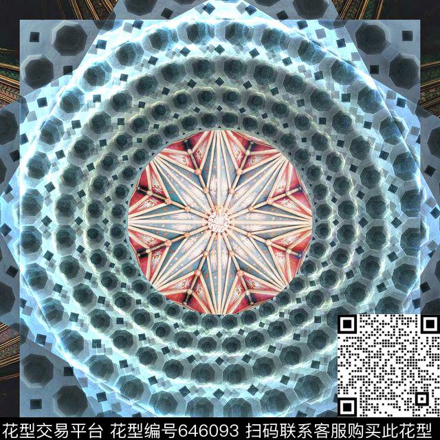 不规则几何解构几何数码印花华亿平台下载（图片编号: 646093） - 瓦栏（Walan）