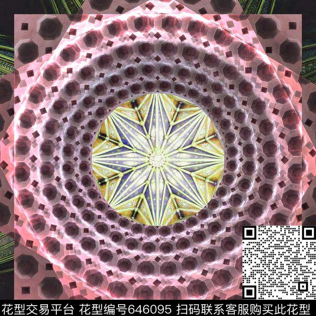 不规则几何解构几何数码印花华亿平台下载（图片编号: 646095） - 瓦栏（Walan）