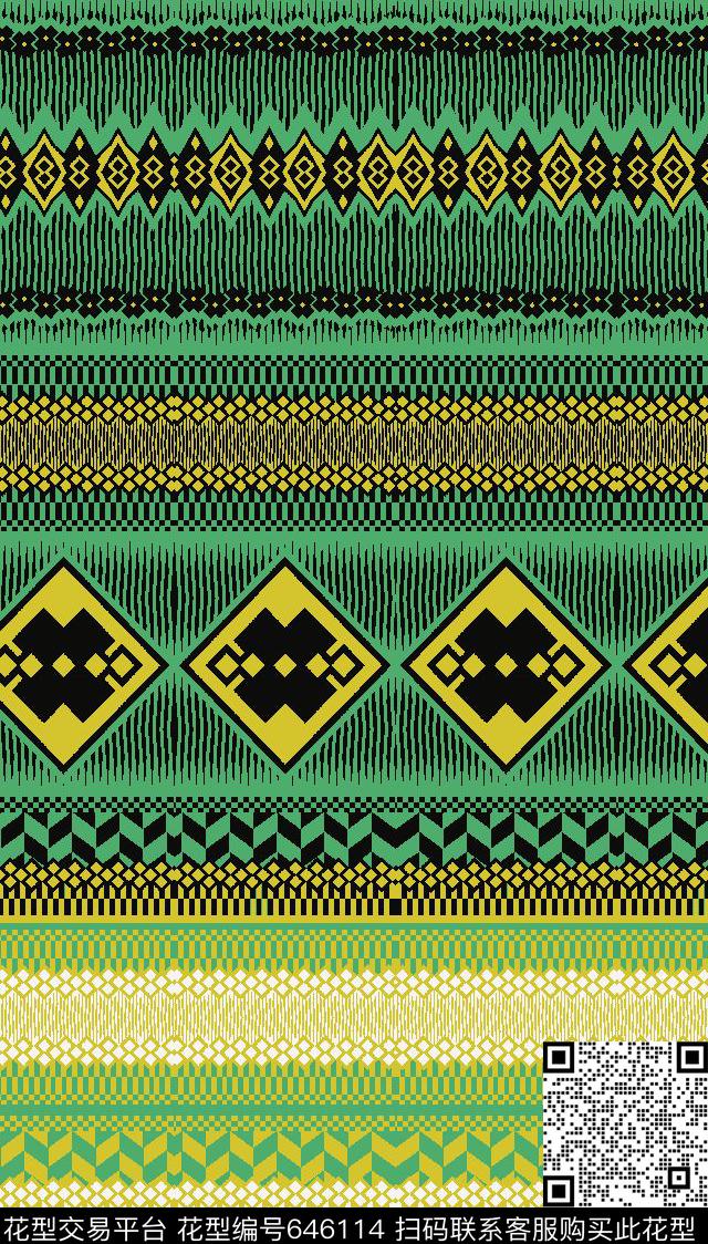 印第安传统巴西传统印花华亿平台下载（图片编号: 646114） - 瓦栏（Walan）