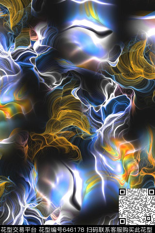 光斑朦胧抽象数码印花华亿平台下载（图片编号: 646178） - 瓦栏（Walan）