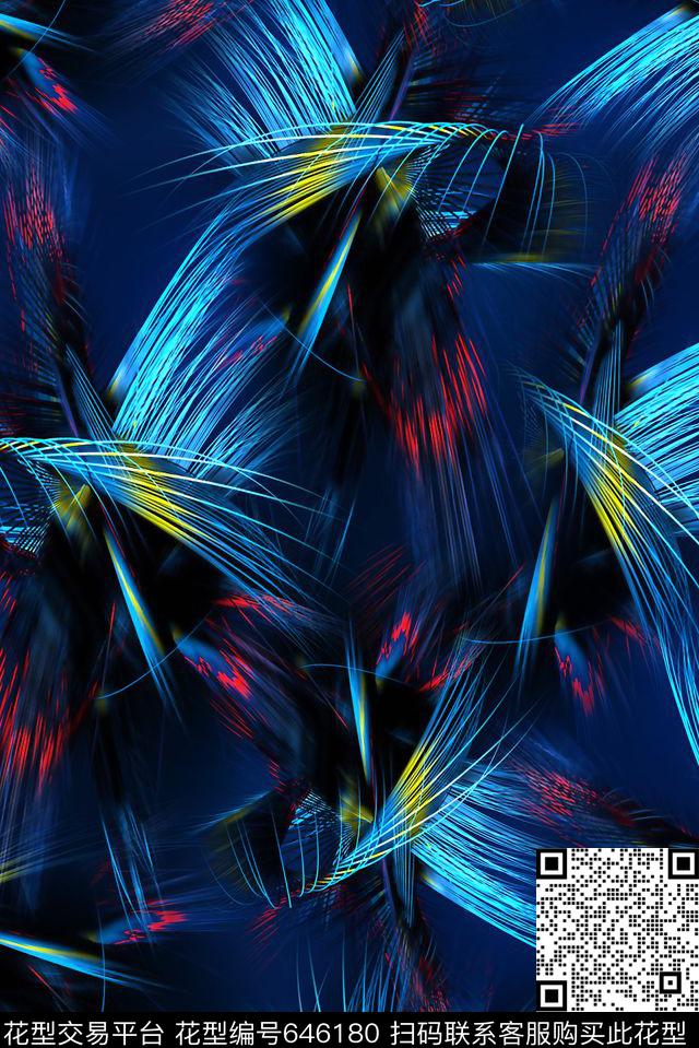 朦胧抽象纹理数码印花华亿平台下载（图片编号: 646180） - 瓦栏（Walan）