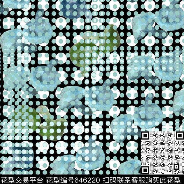 时尚男装圆点蘑菇数码印花华亿平台下载（图片编号: 646220） - 瓦栏（Walan）