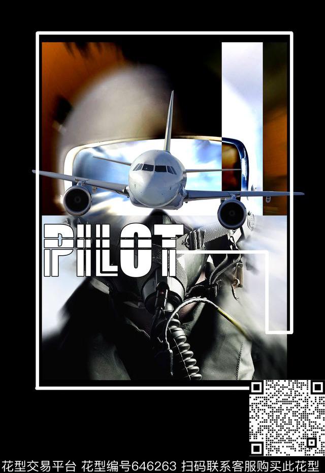 Plein风格飞机个性男装T桖印花数码印花华亿平台下载（图片编号: 646263） - 瓦栏（Walan）
