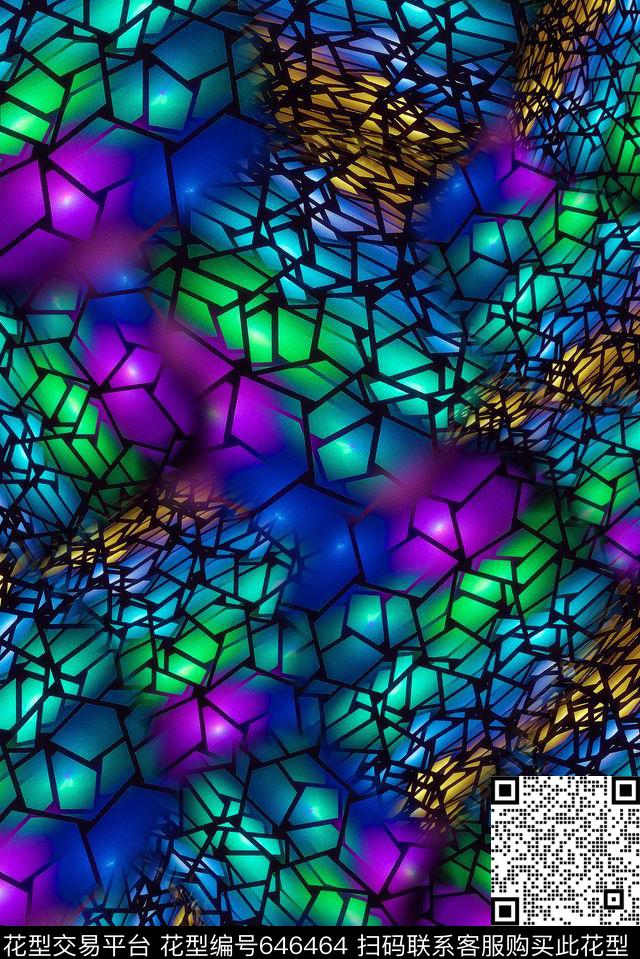 泳装抽象女装数码印花华亿平台下载（图片编号: 646464） - 瓦栏（Walan）