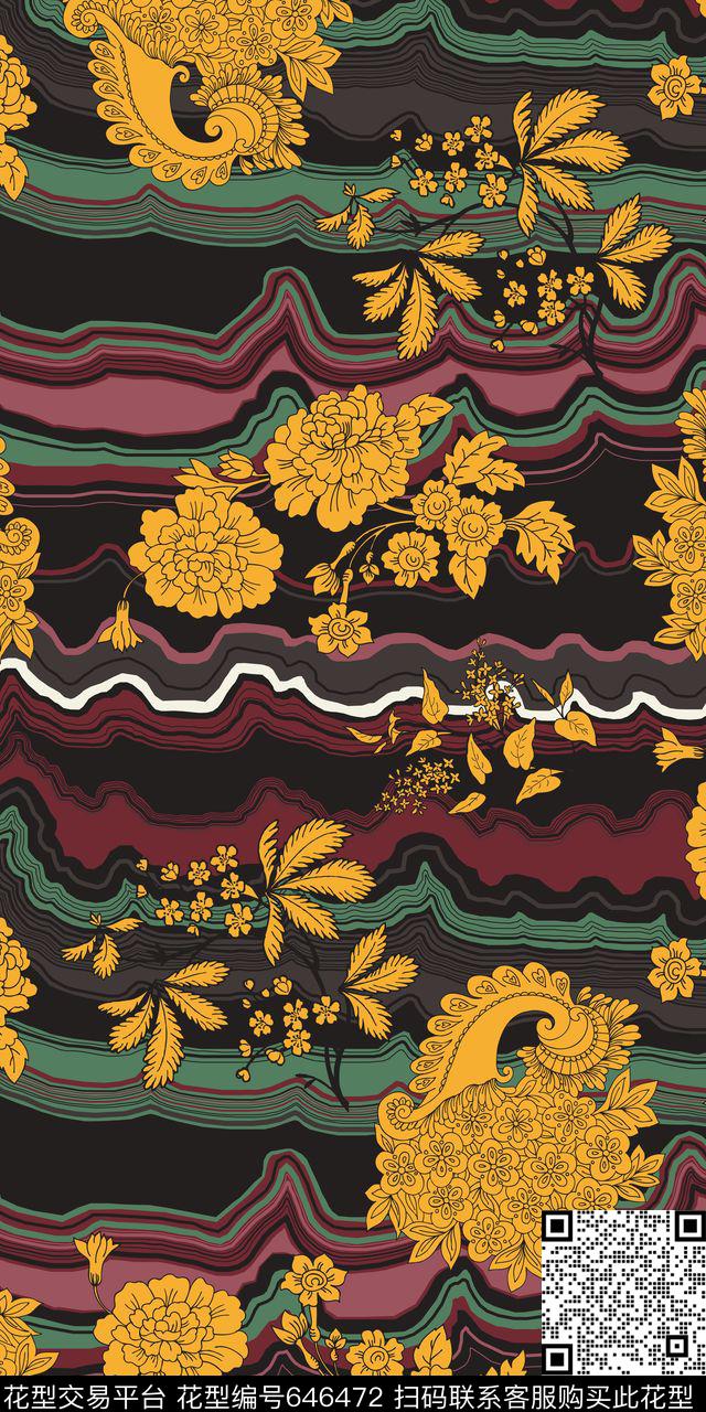 波西米亚印度东南亚传统印花华亿平台下载（图片编号: 646472） - 瓦栏（Walan）