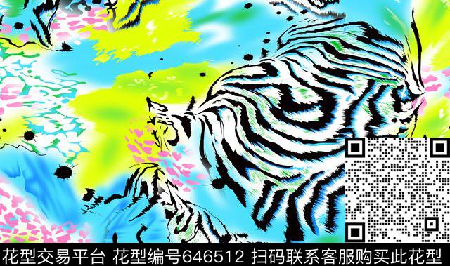 时尚流行虎皮传统印花华亿平台下载（图片编号: 646512） - 瓦栏（Walan）