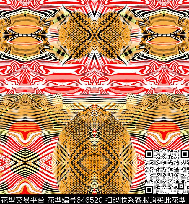 高档时尚流行数码印花华亿平台下载（图片编号: 646520） - 瓦栏（Walan）