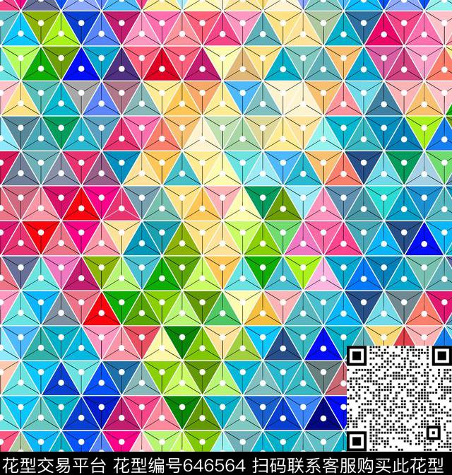 流行大牌圆点数码印花华亿平台下载（图片编号: 646564） - 瓦栏（Walan）