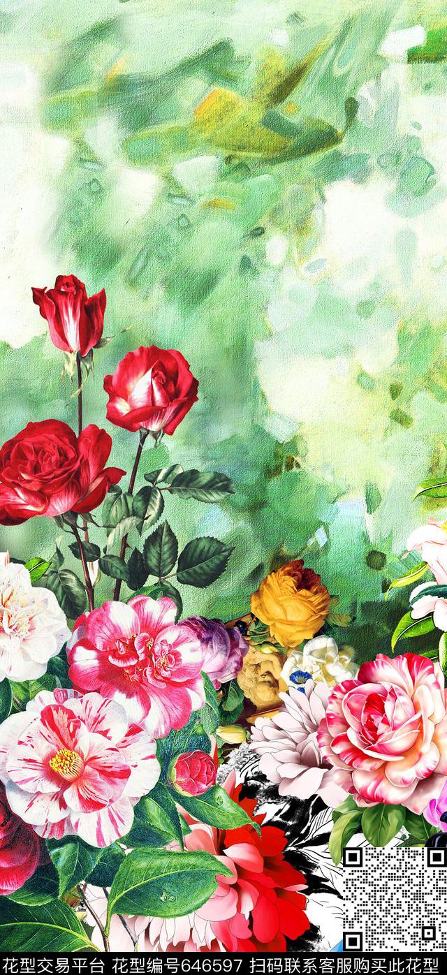 女装定位数码印花华亿平台下载（图片编号: 646597） - 瓦栏（Walan）