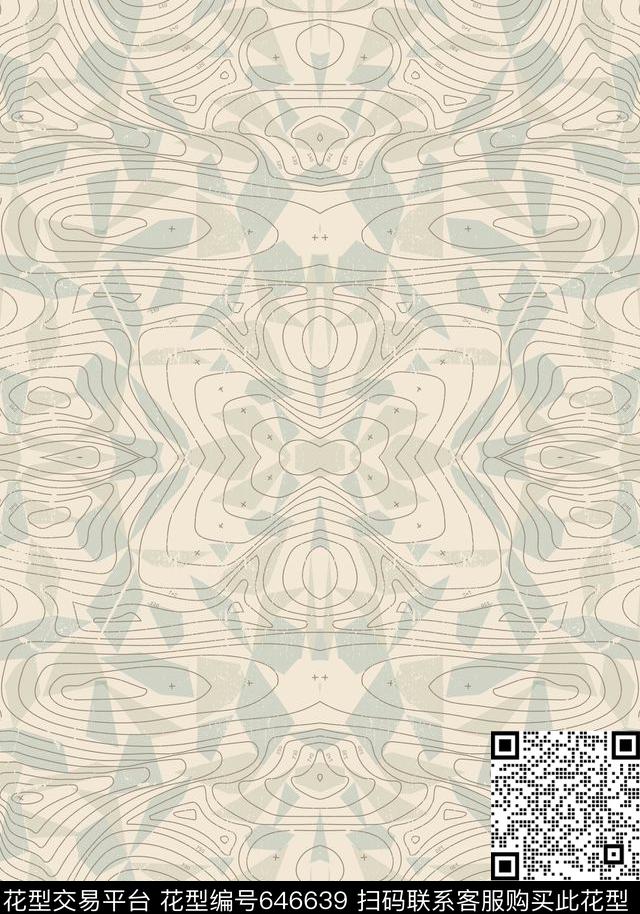 纹理线条地理传统印花华亿平台下载（图片编号: 646639） - 瓦栏（Walan）