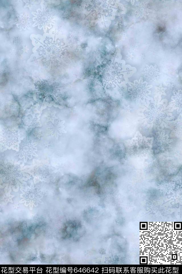 蓝色纹理大理石数码印花华亿平台下载（图片编号: 646642） - 瓦栏（Walan）