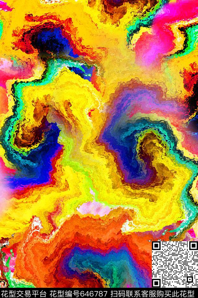 时尚泳装肌理数码印花华亿平台下载（图片编号: 646787） - 瓦栏（Walan）