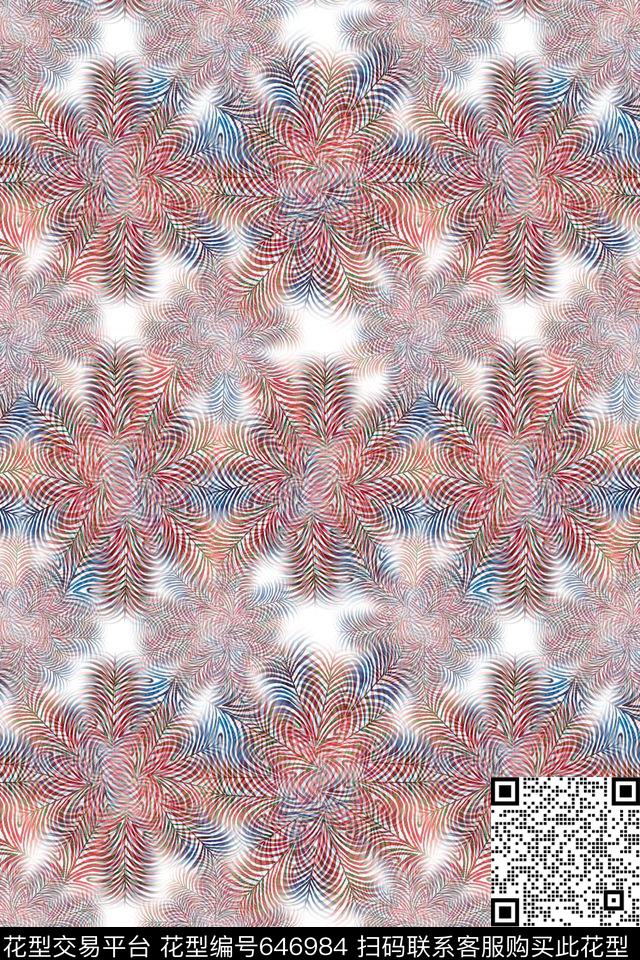 热带植物多色热带海滨度假数码印花华亿平台下载（图片编号: 646984） - 瓦栏（Walan）