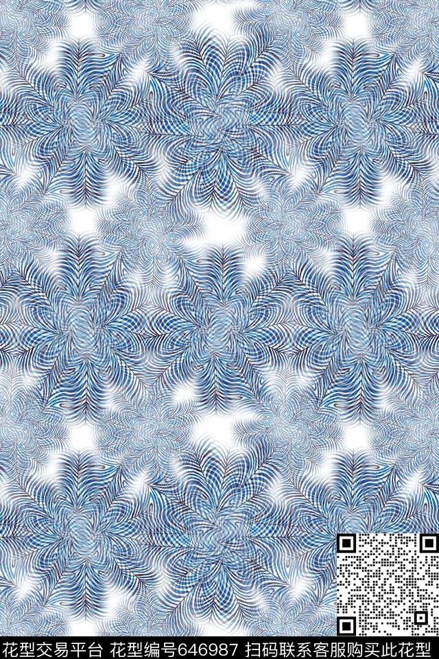 热带植物多色热带海滨度假数码印花华亿平台下载（图片编号: 646987） - 瓦栏（Walan）