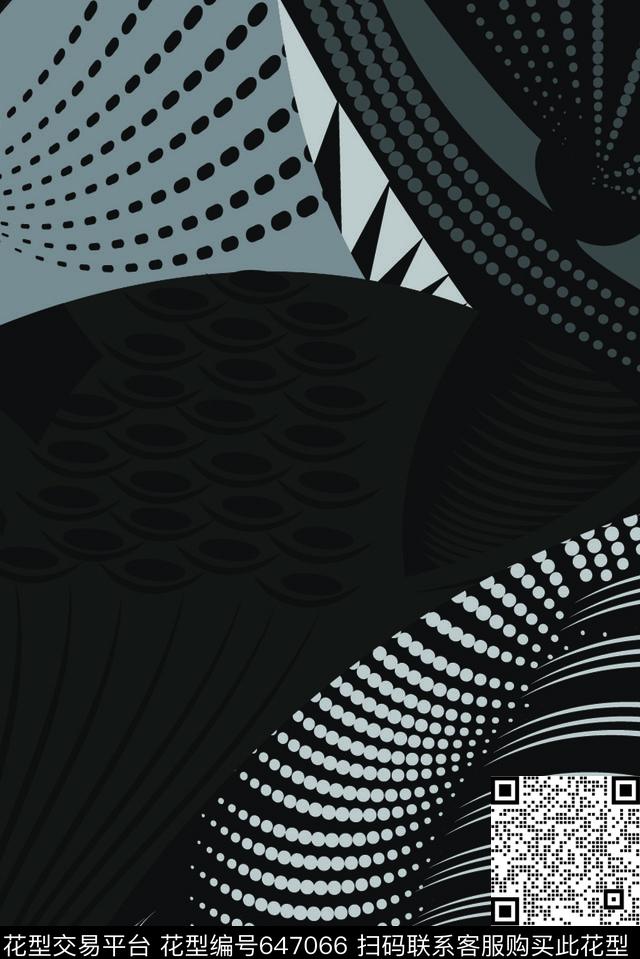 意识流概念风暗款哥特插画传统印花华亿平台下载（图片编号: 647066） - 瓦栏（Walan）