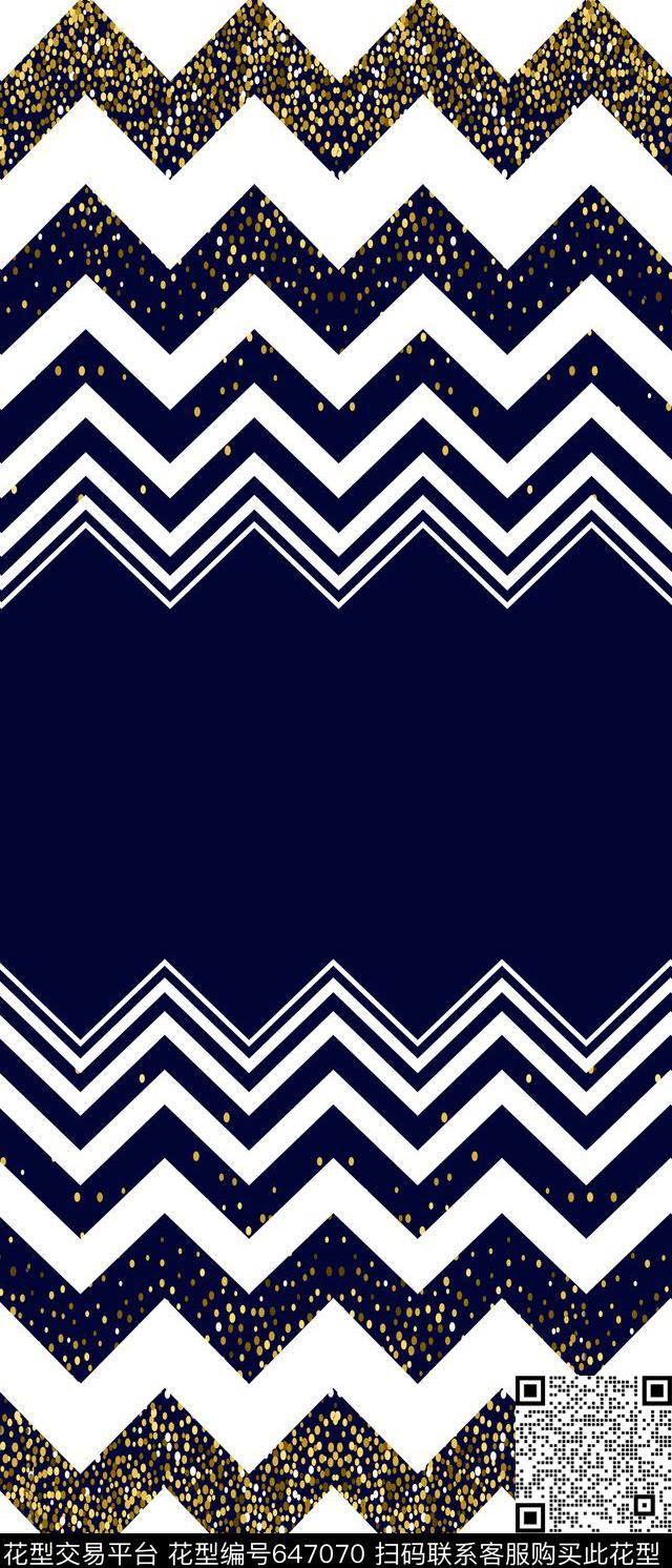 几何波浪锯齿星空沙漏传统印花华亿平台下载（图片编号: 647070） - 瓦栏（Walan）