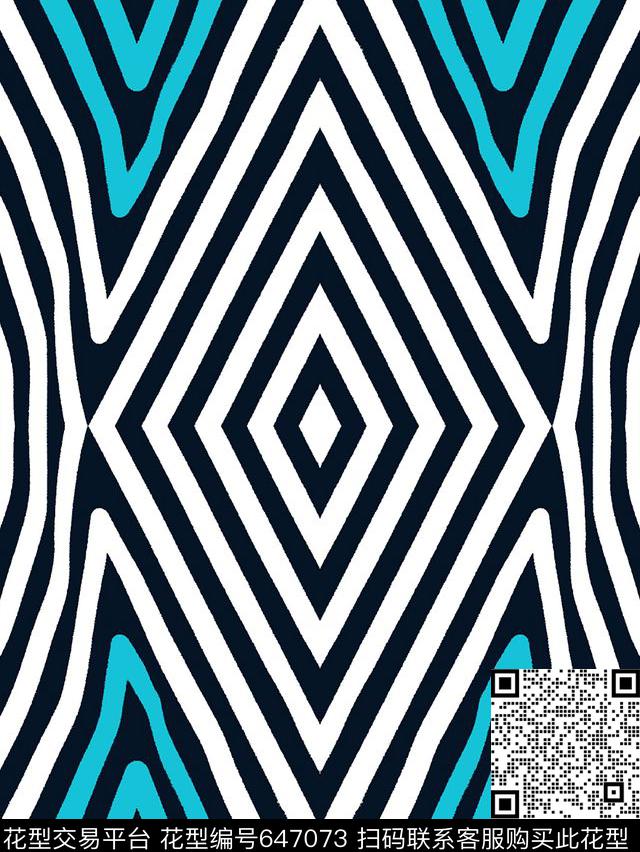 条纹民族风三角形传统印花华亿平台下载（图片编号: 647073） - 瓦栏（Walan）