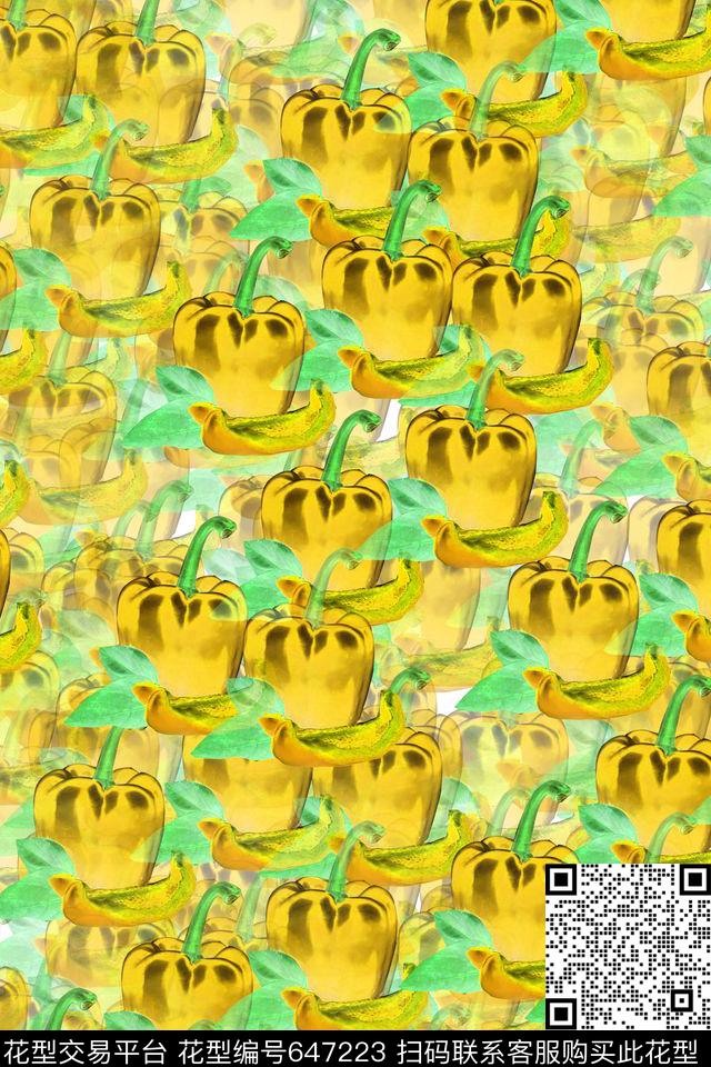 趣味辣椒服装数码印花华亿平台下载（图片编号: 647223） - 瓦栏（Walan）