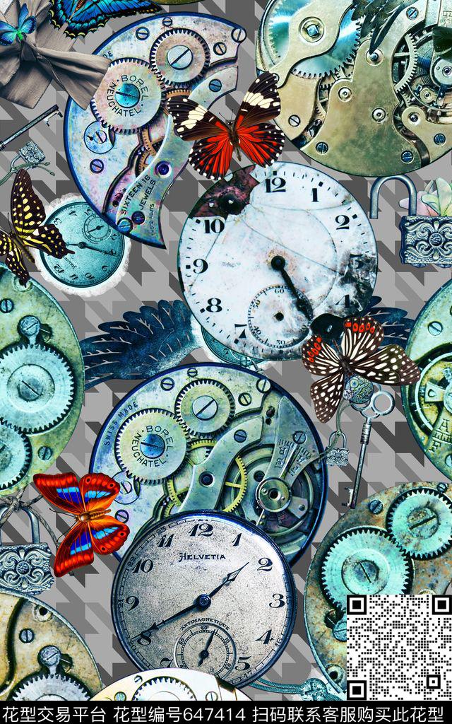 珠宝机械钟表芯数码印花华亿平台下载（图片编号: 647414） - 瓦栏（Walan）
