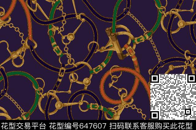 马具高尔夫传统印花华亿平台下载（图片编号: 647607） - 瓦栏（Walan）