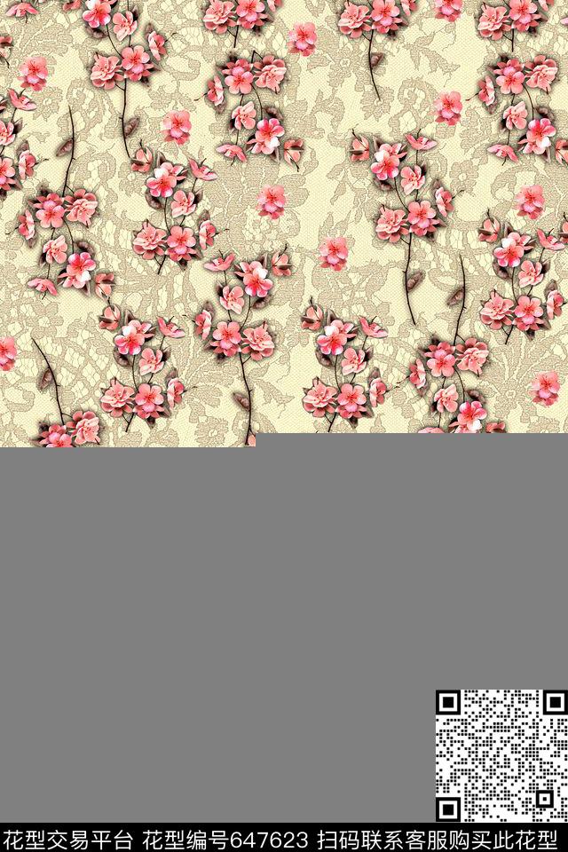 flowercolor数码印花华亿平台下载（图片编号: 647623） - 瓦栏（Walan）